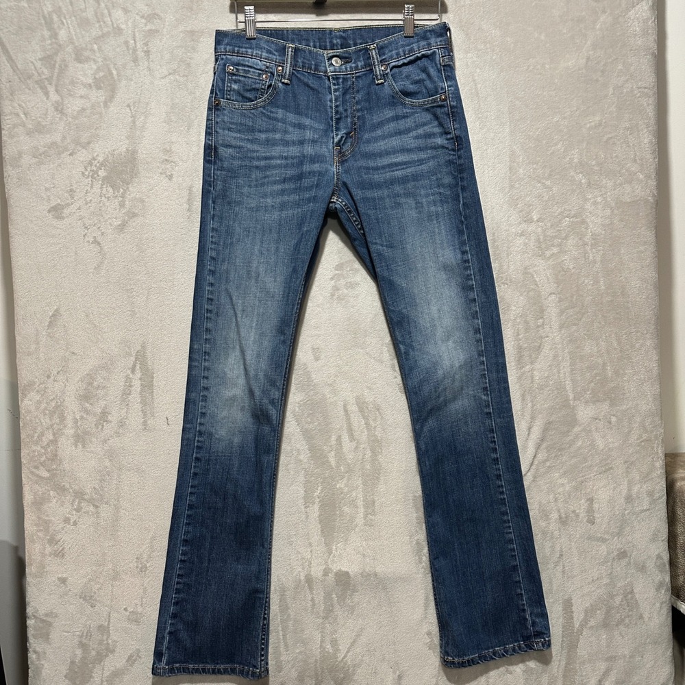 Levis 527 Slim Bootcut Jeans Mens 30 Blue Denim 05527-0489
